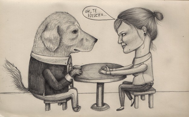 Ok, te escucho. Foto de Cabizbaja en Flickr